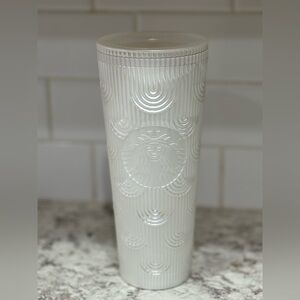 WHITE VENTI STARBUCKS TUMBLER